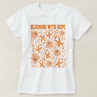Blühen mit hoffnungsloser Blüten- und Orangenblase T-Shirt