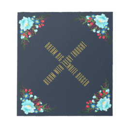 Blühen mit jedem Notizblock