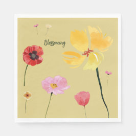 Blühen Serviette