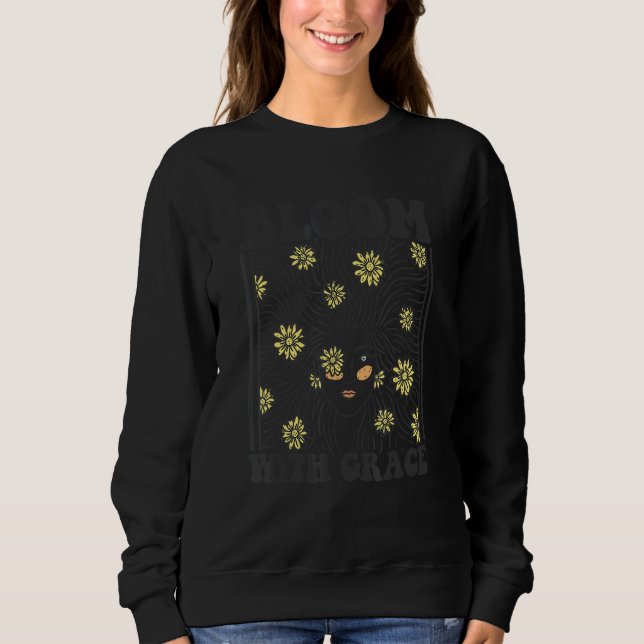 Blühen Sie mit Anmut Gärtner Botanischer Gartenbau Sweatshirt (Vorderseite)