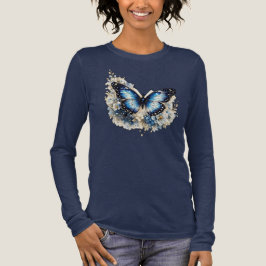 Blühen Sie mit Anmut Schmetterling Blumen Frauen T Tri-Blend Shirt