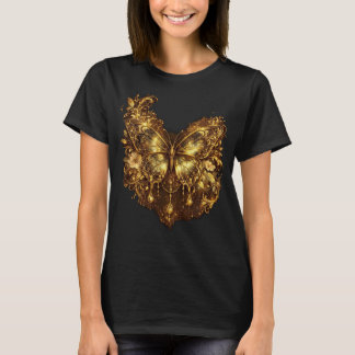 Blühen Sie mit Anmut Schmetterling Floral Damen T- T-Shirt