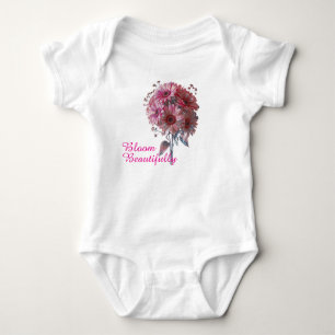 Blühen Sie schön Florales Baby-Body Baby Strampler