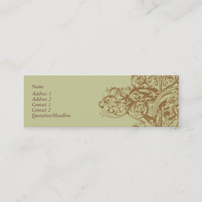 Blühen Sie Visitenkarte (Vorderseite)