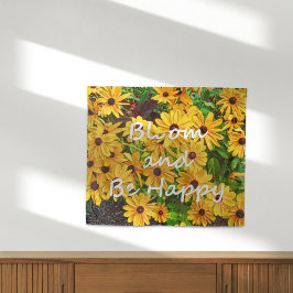 Blühen und glücklich sein wandteppich