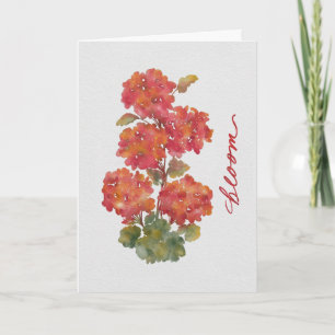 Blühen, wo du gepflanzt bist – Florale Ermutigung Karte