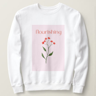 Blühend ästhetische niedliche gürtlich sweatshirt