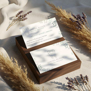 Blühend Dental Tooth Tree Logo Visitenkarte