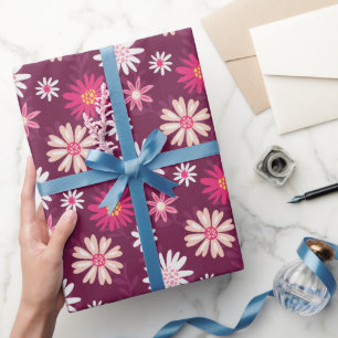 Blühend Fuchsia Geschenkpapier