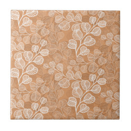 Blühend Leafy Silhouetten Gentle Serenity Fliese