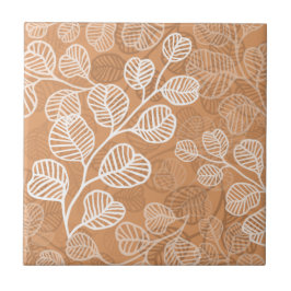 Blühend Leafy Silhouetten Gentle Serenity Fliese