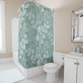 Blühend leafy Silhouetten Gentle Serenity HD Duschvorhang