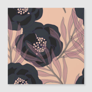 Blühende abstrakte Eleganz, künstlerischer Hinterg Magnetkarte