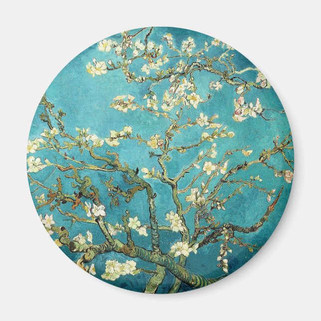 Blühende Almond Tree - Vincent Van Gogh Magnet (Vorne)