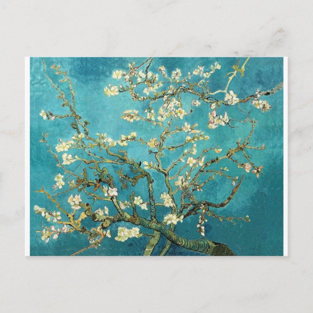 Blühende Almond Tree - Vincent Van Gogh Postkarte (Vorderseite)