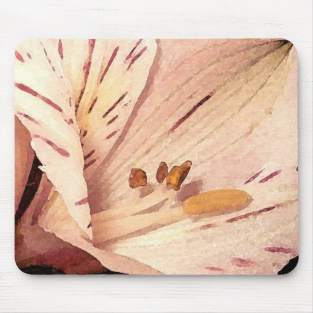 Blühende Alstroemeria Mousepad (Vorne)