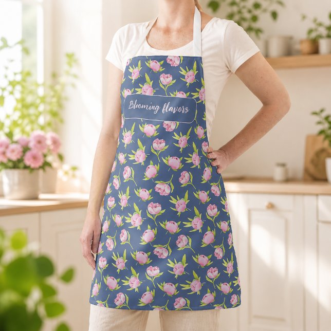 Blühende Aromen. All-Over Print Schürze (Bring a touch of blooming spring into your kitchen.)