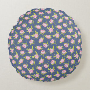 Blühende Aromen. All-Over Print Schürze Rundes Kissen