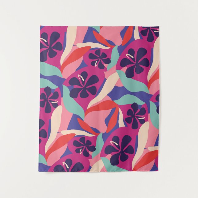 blühende Ästhetik Wandteppich (Vorderseite)