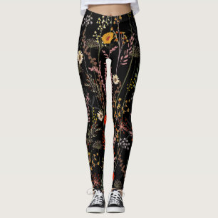 Blühende Blume auf der Wiese Leggings