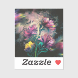 Blühende Blume Aufkleber