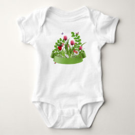 Blühende Blume Baby Bodysuit Strampler