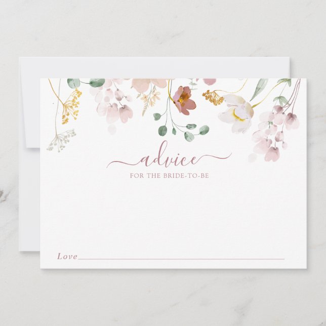 Blühende Blume Babyberatungskarte Einladung (Vorderseite)