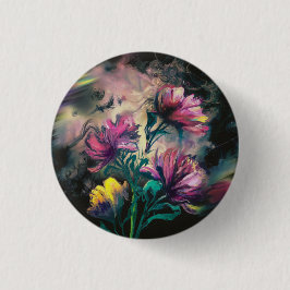 Blühende Blume Button