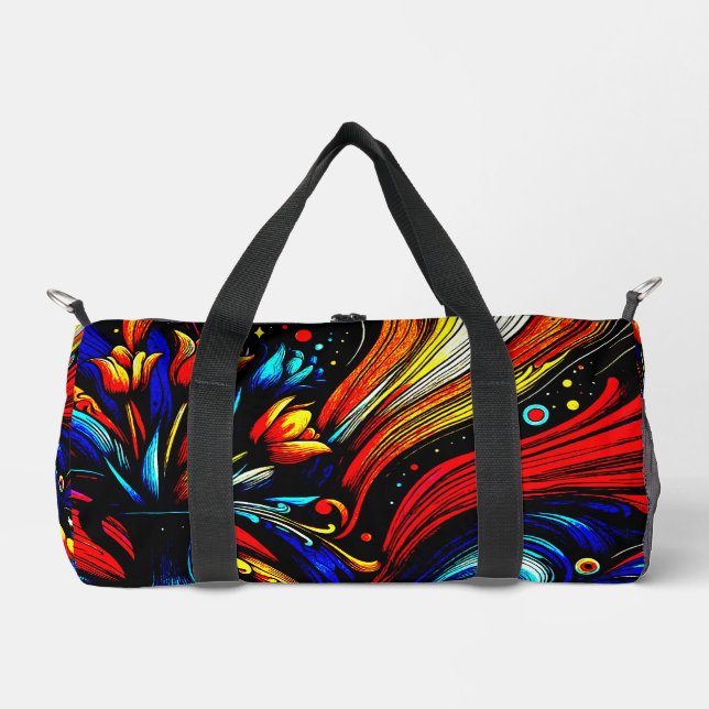 blühende Blume Duffle Bag (Vorderseite)
