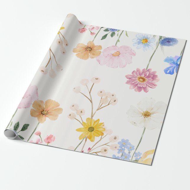 Blühende Blume Geschenkpapier (Ungerollt)