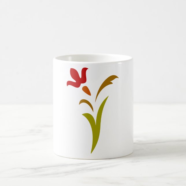 Blühende Blume Kaffee Tasse (Mittel)