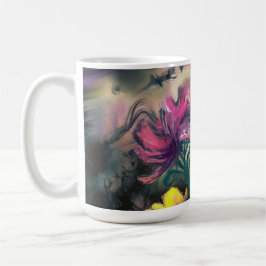 Blühende Blume Kaffeetasse