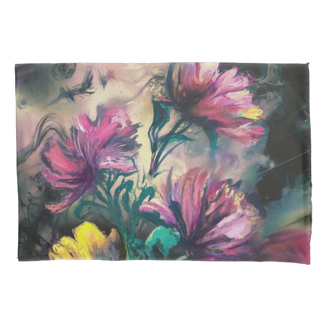 Blühende Blume Kissenbezug (Vorderseite)