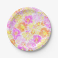 Blühende Blume Muster der Shibori-Gefärbte Krawatt