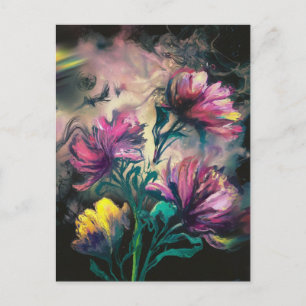 Blühende Blume Postkarte