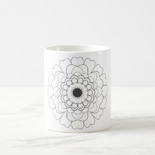 Blühende Blume Vector Clip Art Kaffee Tasse
