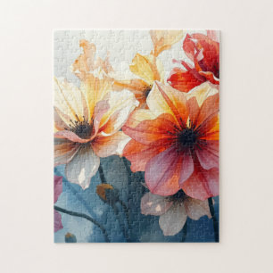 Blühende Blumen Puzzle