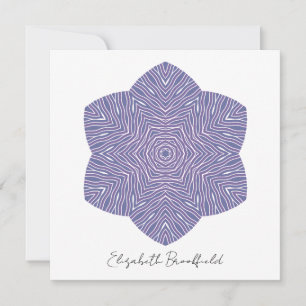 Blühende Blumenbeweis-Karte in Violett Dankeskarte