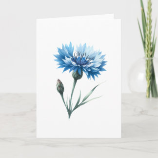 Blühende Blüte mit geschlossenem Bud-Gruß Karte