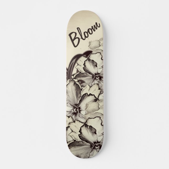 Blühende Blüte Skateboard (Vorne)