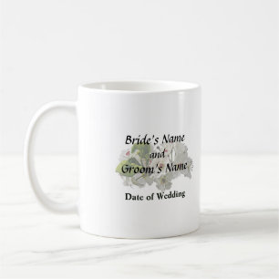 Blühende Blüten aus weißer Birne Kaffeetasse