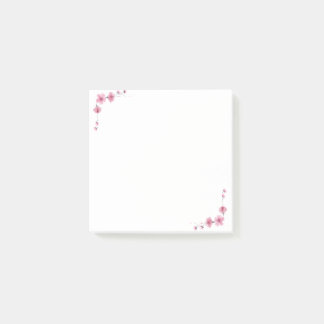 Blühende Blütenblätter Post-it Klebezettel