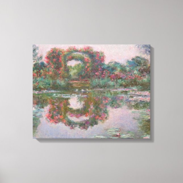 Blühende Bögen, Giverny - Claude Monet - c1913 Leinwanddruck (Vorderseite)