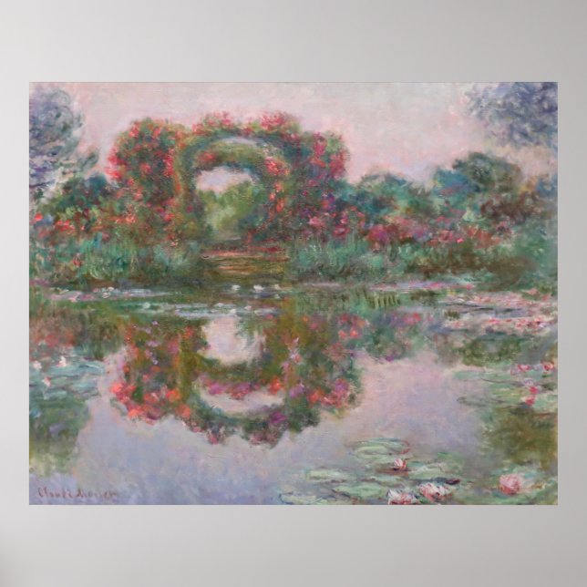 Blühende Bögen, Giverny - Claude Monet - c1913 Poster (Vorne)
