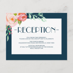 Blühende Botanicale   Hochzeitskarte Begleitkarte