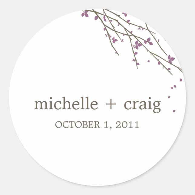 Blühende Branchen bevorzugen Sticker - Pflaume