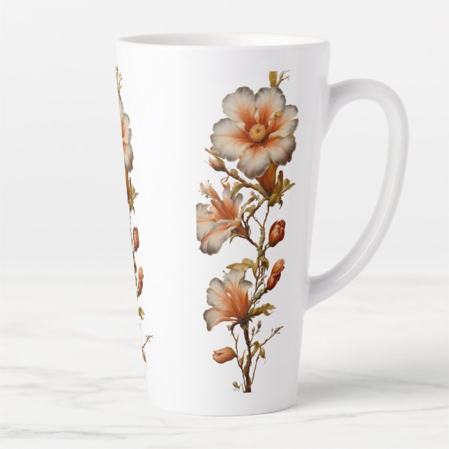 Blühende Branchen Große Latte-Tasse, 17 oz Milchtasse (Rechts)