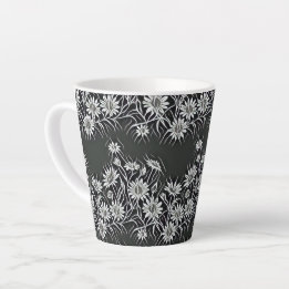 Blühende Camomiles - Modernes Blumenmuster 4 Milchtasse
