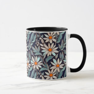 Blühende Camomiles - Modernes Blumenmuster-Design  Tasse