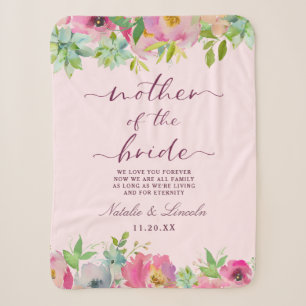 Blühende Chic Minze & Brautmutter im Rosé Sherpadecke